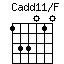 Cadd11/F