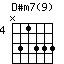 D#m7(9)