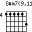 G#m7(9,11)